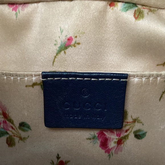 Gucci Denim Matelasse Marmont Small Pearly GG Crossbody - Picture 5 of 15